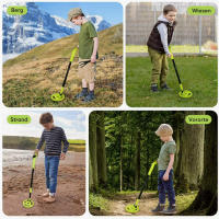Detector de Metal Profesional Portátil Buscador de Oro Ajustable Equipo Impermeable para Niños - details 6
