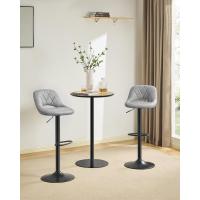 Taburete de Bar Juego de 2 Sillas de Cocina con Marco de Metal Estable y Cubierta de Terciopelo - details 32