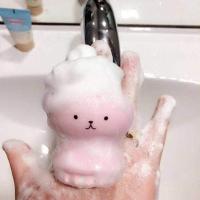 Cepillo de pulpo rosa con esponja para limpieza Facial, limpiador de poros profundos, exfoliante, espinillas, cui - details 1