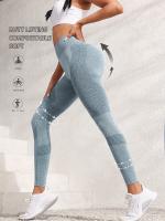 Mallas de yoga de cintura alta con realce de glúteos, compresión, elásticas, que absorben la humedad, transpirables, ideales para yoga, entrenamiento, correr y gimnasio - Ropa deportiva para mujer. - details 19