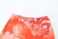 BUNO-Conjunto de 2 piezas con estampado Tie-Dye de gato extraño para mujer, moda Hipster Y2K, camisola elegante con cuello en V + faldas Maxi, ropa de calle a juego - details 33