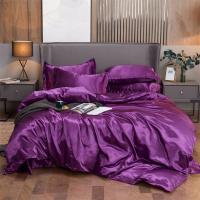 Juego de Ropa de Cama de Color Sólido Lujo Rayon Satén Funda de Edredón Kit de Tamaño Twin Queen King 2pcs/3pcs/4pcs - details 22