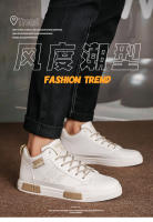 Zapatos para correr informales de verano para hombre, zapatillas altas transpirables, zapatillas de deporte de cuero de lujo para h - details 2