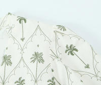 TRAFZA-vestido plisado de manga corta para Mujer, ropa informal con estampado de lazo, elegante, estilo bohemio, con cuello en V, para verano - details 4