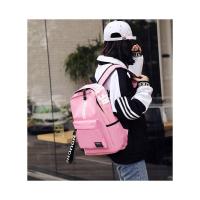 Mochila de nailon de estilo Preppy para estudiantes, bolso escolar informal de Color sólido, grande, de viaje para adolescentes - details 1