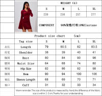 Vestido de mujer con mangas de trompeta y falda corta - details 0