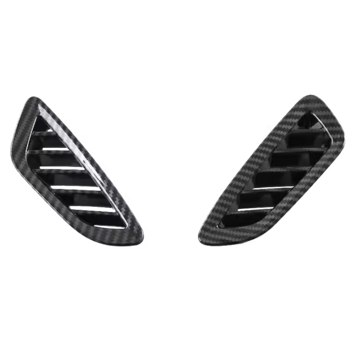 Para Kia NIRO 2023 2024 accesorios de coche consola central A/C cubierta de ventilación ABS estilo carbono 1 pieza (solo compatible con LHD) - 1