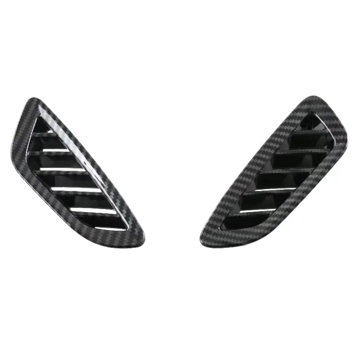 Para Kia NIRO 2023 2024 accesorios de coche consola central A/C cubierta de ventilación ABS estilo carbono 1 pieza (solo compatible con LHD) - 1