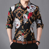 Camisa Casual de Manga Larga para Hombre Nueva Arrivada Primavera Moda con Estampado de Algodón Talla Grande 6XL 7XL para Oficina y Negocios - details 1