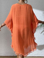 Vestido playero de talla grande para mujer, suave, de ganchillo, falda envolvente para bikini, para trajes de baño, tallas extendidas, elementos esenciales para vacaciones - details 16
