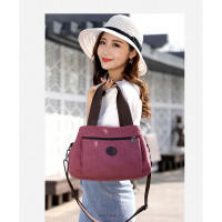 Bolso de lona para mujer, bolso de hombro informal para mujer, bolso de mensajero portátil de Color sólido que combina con todo - details 3