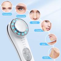 masajeador facial radiofrecuencia de iones de luz de color limpiador eléctrico de cara, leche de lavado y mascarilla facial caliente importador de esencia masajeador cepillo facial eléctrico - details 2