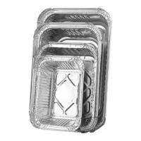 Bandeja Rectangular de papel de aluminio antiadherente, recipiente para alimentos de 130/410/700/750ml, bandeja para hornear desechable, 10 Uds. - details 8