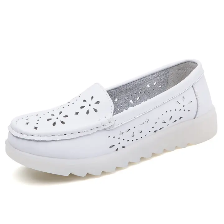 Zapatos de enfermera con colchón de aire para mujer, suela suave, transpirables, cómodos, antideslizantes, de suela plana, para verano, 2025 - 1
