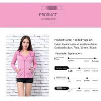 Conjunto de cinco piezas de yoga, chaqueta deportiva, blusa de fitness ajustada para mujer de manga larga, carrera seca y autocultivo con cremallera para yoga - details 5