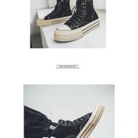 Zapatillas de Skate de Cuero Gamuza Altas Comodas para Hombres y Mujeres con Plataforma de Elevación - details 9