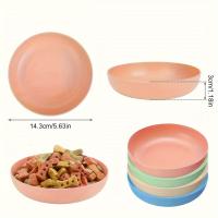 Bolsas de Comida para Gatos Paquete de 4, 13.97cm, Platos de Alimentación y Agua de Plástico PP Antideslizantes Ideal para Gatos, Callitos, y Gatos de Patas Cortas - details 13