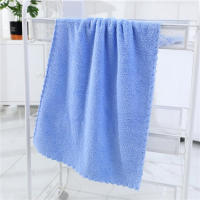 Toalla de Microfibra de Coral Doble Cara Secadora de Agua Absorbente para Baño Suave - details 14