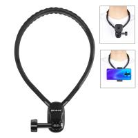 Soporte de cuello perezoso PULUZ Soporte de visión POV para cámaras de acción GoPro (negro) - details 9