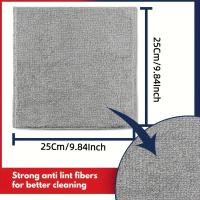 Juego de toalla de microfibra para coche, secado rápido, absorbente, forma Cuadrada, Ideal para limpieza - details 4
