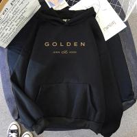 Sudadera con Capucha Dorada JungKook Estilo Estético para Mujer Impresión de Letra de Álbum - details 9