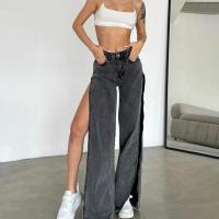 Pantalones vaqueros de mezclilla de cintura baja para mujer, pantalones grandes con moda coreana suelta - details 2