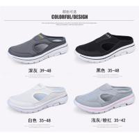 Zapatillas de tacón bajo con cabeza de pan para hombre y mujer, zapatos de suela gruesa, superficie de malla, Media Tuo grande, verano, 2023, 4748 - details 0
