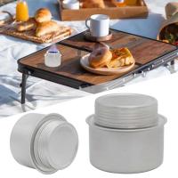 Alcoho portátil de aleación de aluminio con tapa, para exteriores, senderismo, mochilero, cocina, Camping, estufa de Alcohol - details 1