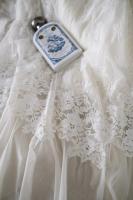 Camisones largos de encaje blanco con bordado vintage para mujer, ropa de dormir de manga larga de princesa retro, vestido de vacaciones de otoño y primavera - details 24