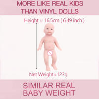 Muñeca de Bebé Renacida de Silicona 100% Realista IVITA 6.49 pulgadas, 123g - details 4