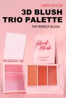 Resaltador de contorno de rubor 3 en 1, paleta de maquillaje, polvo de rubor facial Mineral mate para mejillas, iluminador brillante, bronceador - details 0