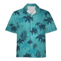 Camisa hawaiana de manga corta con cuello para hombre, suéter de lana informal, estampado vaquero, moderno, asequible, adecuado para el verano de 2024 - details 2
