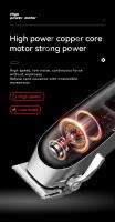 Kemei-cortadora de pelo profesional para hombres, recortadora de pelo inalámbrica, recargable, con pantalla LED, kit de aseo - details 8