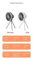 Ventilador eléctrico de escritorio recargable para acampada, circulador portátil inalámbrico de techo con Banco de energía - details 0