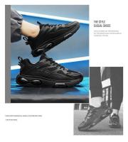 Zapatillas Deportivas para Hombres Comodidad y Absorción de Golpes Suela Gruesa, Top Bajo, Estilo Coreano en Moda, Zapatos Estudiantiles Versátiles - details 5