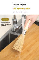 Cepillos de Wok de Bambú Natural Cepillo de Limpieza de Cocina de Madera para Platos, Ollas de Hierro Fundido, Verduras y Fregadero Hecho en China - details 1