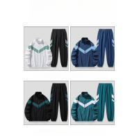 Conjunto Deportivo Casual para Hombres Primavera/Verano Chaqueta de Tracksuit con Cremallera, Pantalones con Cordón Material de Poliéster Diseño Sólido - details 8
