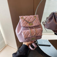 Nuevo Bolso De Estudiante Elegante Y Sencillo, Bandolera Multifunción De Alta Gama, Mochilas De Mujer Con Cadena De Diamantes - details 6