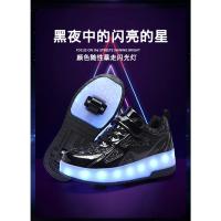 Zapatos de patín de 2 ruedas para mujer, zapatos de tendencia para niña con LED retráctil, zapatillas informales de doble propósito con ruedas - details 2