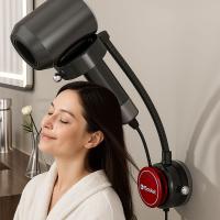 Soporte de pared para secador de pelo, organizador giratorio sin perforación, ángulo ajustable, estante para secador de pelo - details 8