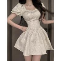 Vestido de Verano con Mangas Explosivas para Mujer Diseño Francés Dulce y Picante - details 3
