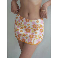 BUNO-Minifalda con estampado floral para mujer, ropa de verano, falda ajustada de tubo de cintura media, faldas bonitas para fiesta de noche, ropa de calle Y2K - details 10