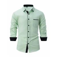 Camisa informal para hombre, camisa con cuello vuelto, a la moda - details 7