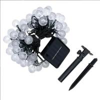 Guirnalda de luces solares para exteriores, luz de hadas de cristal, 8 modos, luz de Patio impermeable para decoración de fiesta de jardín - details 9