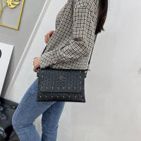 Bolso Cruzado De Cuero PU Negro Vintage Con Hebilla Y Estilo De Calavera Para Mujer Bolso De Hombro Moda Diseñador Bolsos - details 1