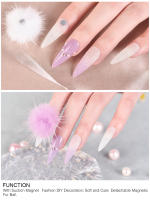 Bolas de Pom Poms KADS 5Pcs para Uñas Accesorios de Manicura con Diseño Artístico y Magnético Detachable en 9 Colores - details 4