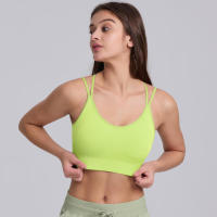 Sujetador de yoga para mujer, ropa de pilates a prueba de golpes de alta intensidad, con correas cruzadas absorbentes de golpes para gimnasio - details 28