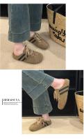 Retro de suela gruesa interior de aumento de la bolsa de la cabeza de la mitad de las zapatillas de las mujeres desgaste exterior 2025 primavera nuevos zapatos versátiles de entrenamiento alemán Boken zapatos de mujer - details 8