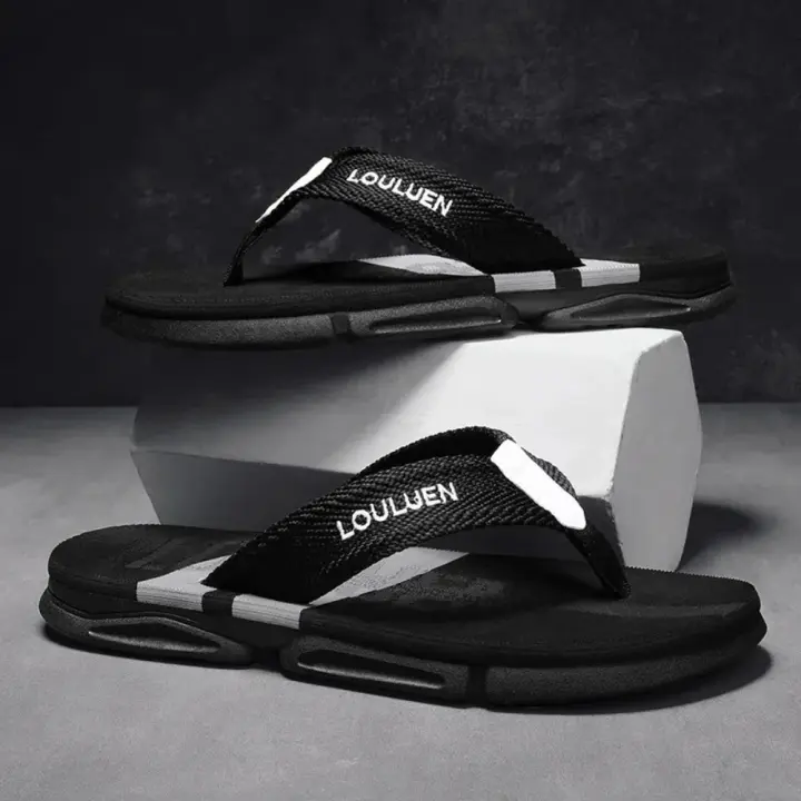 Chanclas de playa para hombre, zapatillas antideslizantes, transpirables, informales, de alta calidad, para verano y exteriores - 1