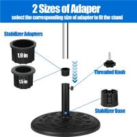Soporte de Base de sombrilla de 8 piezas, cubierta de enchufe de anillo de agujero y tapa, soporte de sombrilla de Patio, piezas de repuesto, soporte estabilizador de Base - details 6